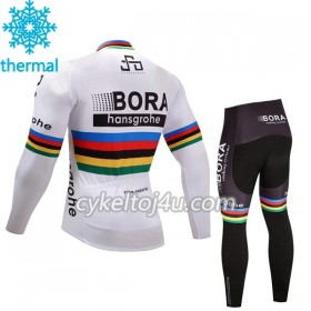 Cykeltrøje Langærmet + Cykelbukser 2017 Bora-Hansgrohe Børn N002 Vinter Thermal Fleece